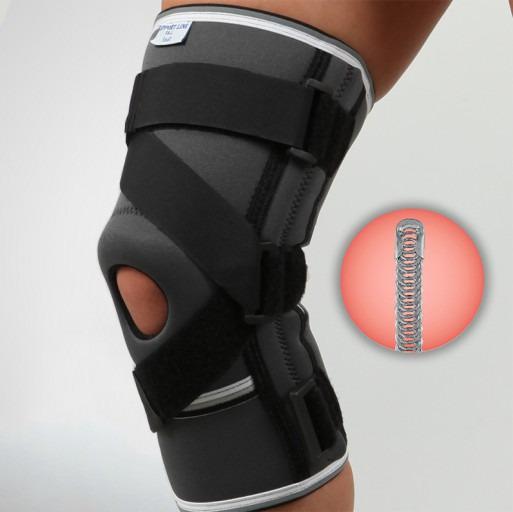 Бандаж регулирующий на колено Orthopoint REF-107 с 4-ма ребрами и крестообразным ремнем XL - фото 2