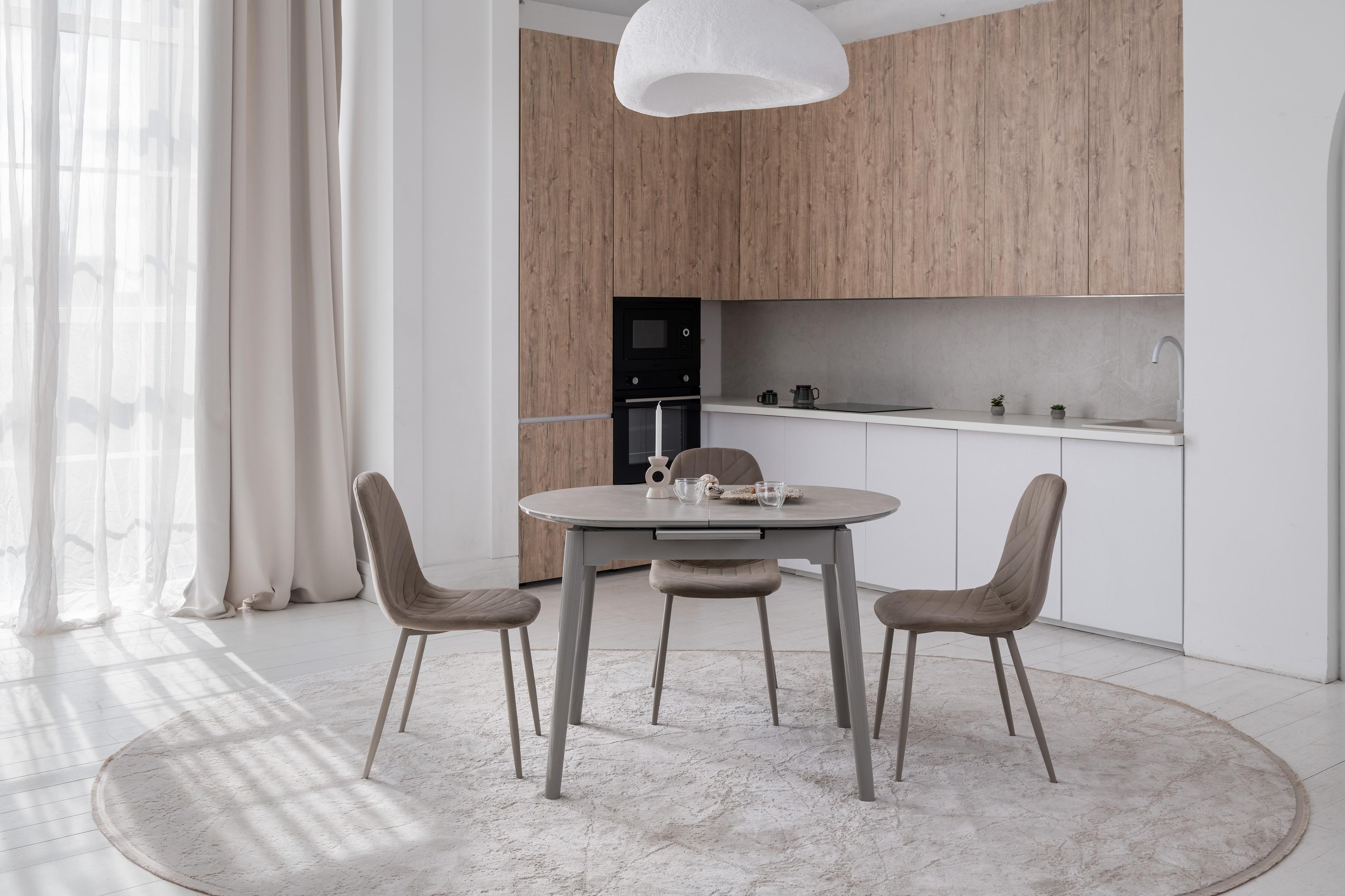 Обеденный стол раздвижной Ветро 1100-1400x750x760 мм Бардильо лайт/Серый (TМ-85) - фото 14 Обеденный стол раздвижной Ветро 1100-1400x750x760 мм Бардильо лайт/Серый (TМ-85) - фото 14