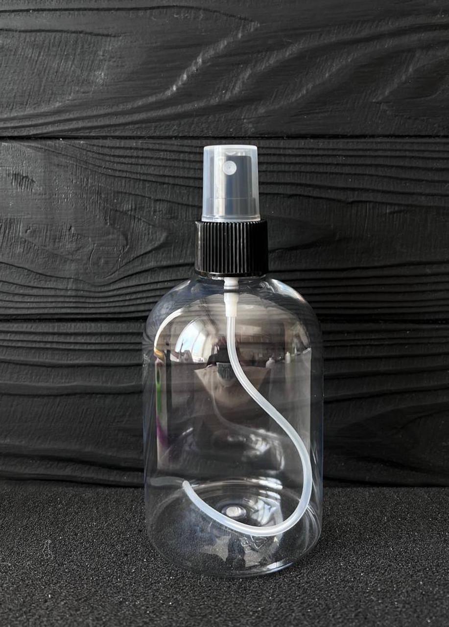 Флакон с ребристым спреем 24/410 275 мл Прозрачный/Черный (04898+21800)