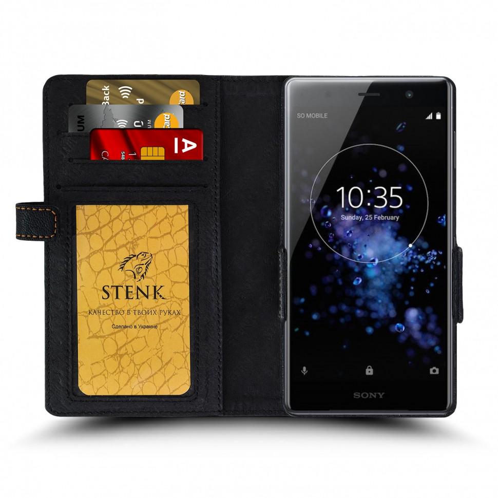 Чехол книжка Stenk Wallet для Sony Xperia XZ2 Premium Черный (62964)