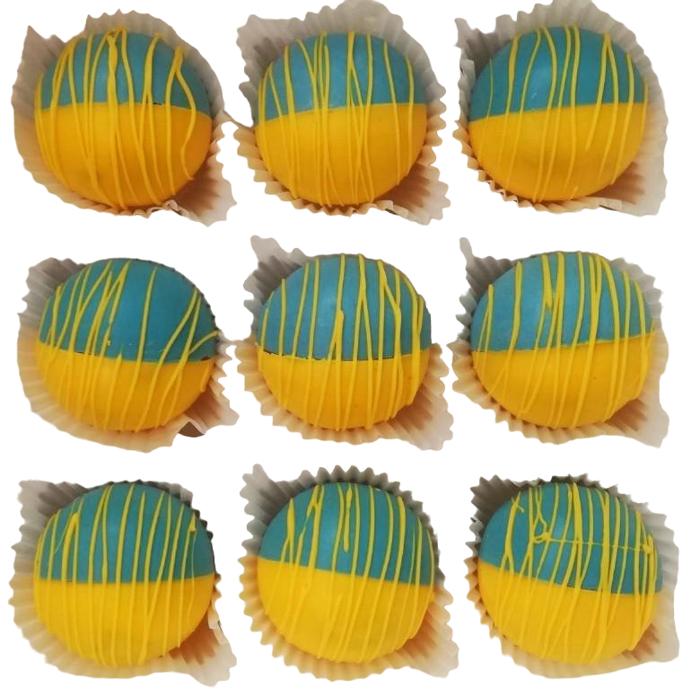 Шоколадные бомбочки Mr.Plum Украина с какао и маршмелоу d 5,5 см 270 г 9 шт.