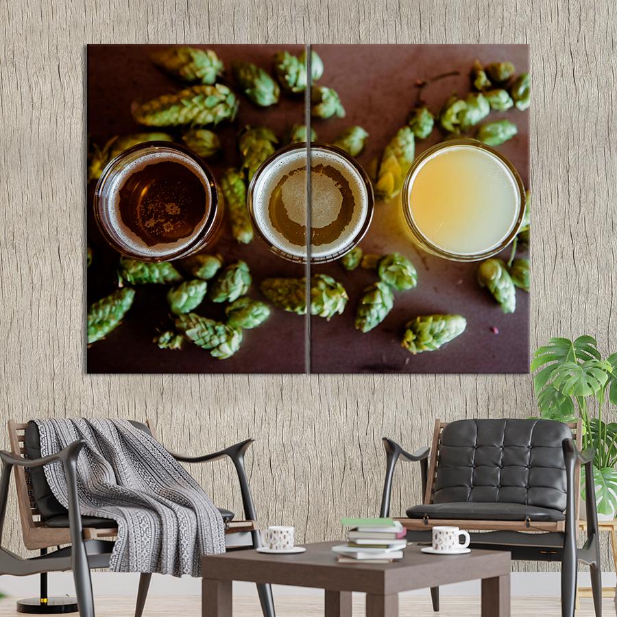 Настенний декор Три бокала пива 165x122 см (A468-2)