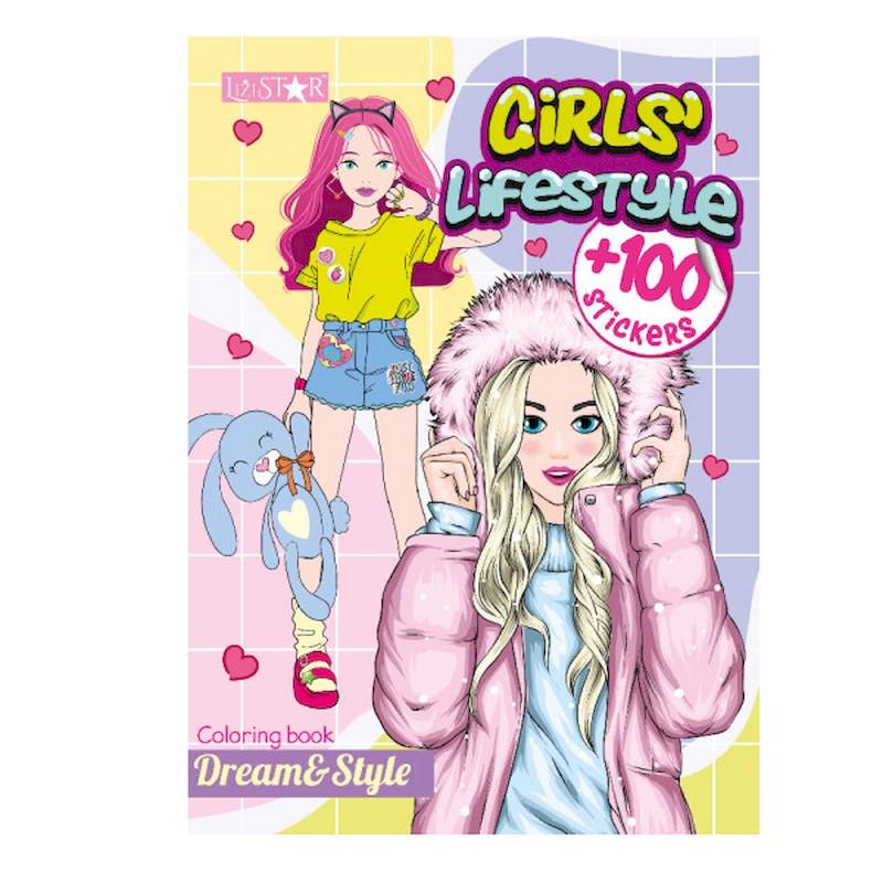 Дитяча розмальовка Апельсин "Girls' Lifestyle" РМ-88-03 серія "Dream & Style" (RLT55112)