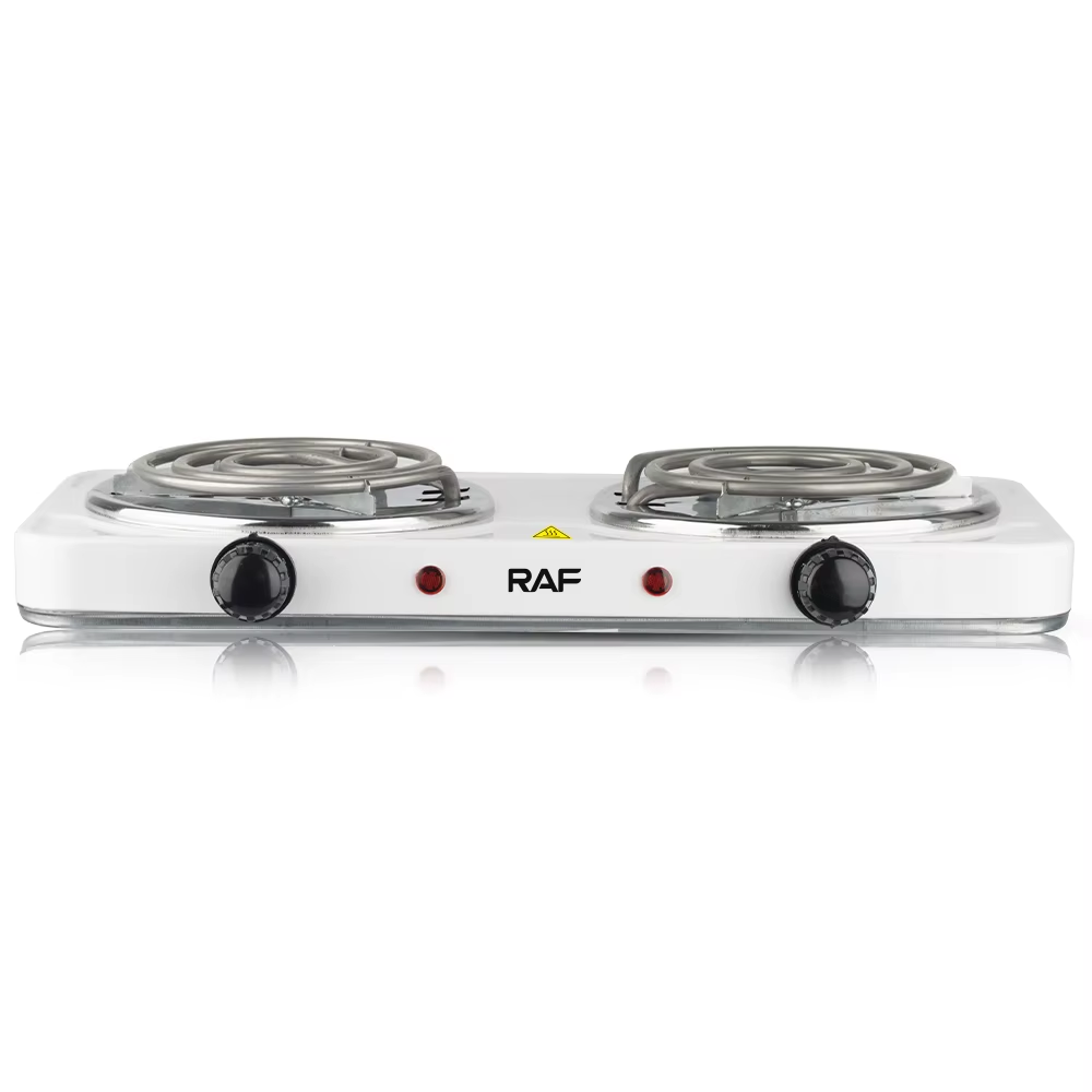 Плита электрическая двухконфорочная RAF 8020B 1000 Вт 220В-240В с 5 режимами работы индикатором и защитой от перегрева