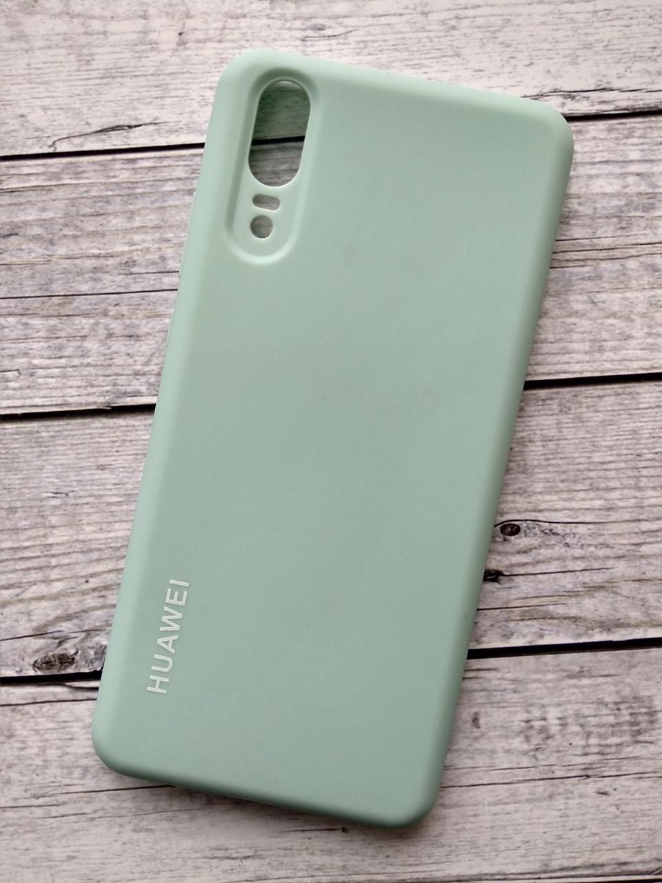 Чехол для телефона Huawei Y7/Pro/Prime (2018) Silicone Cover Soft touch (Logo) mint