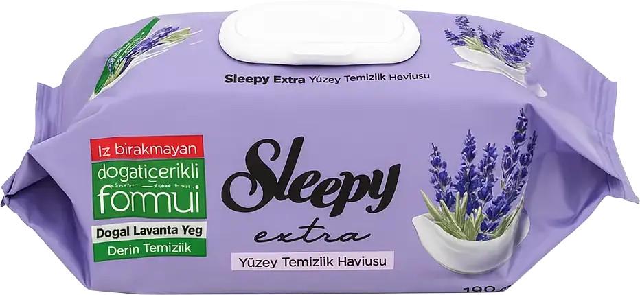 Серветки вологі для прибирання Sleepy Easy Clean Lavander 100 шт./уп.