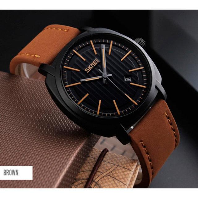 Наручний годинник чоловічий Skmei 9169 kowboy Коричневий (9169 brown) - фото 3