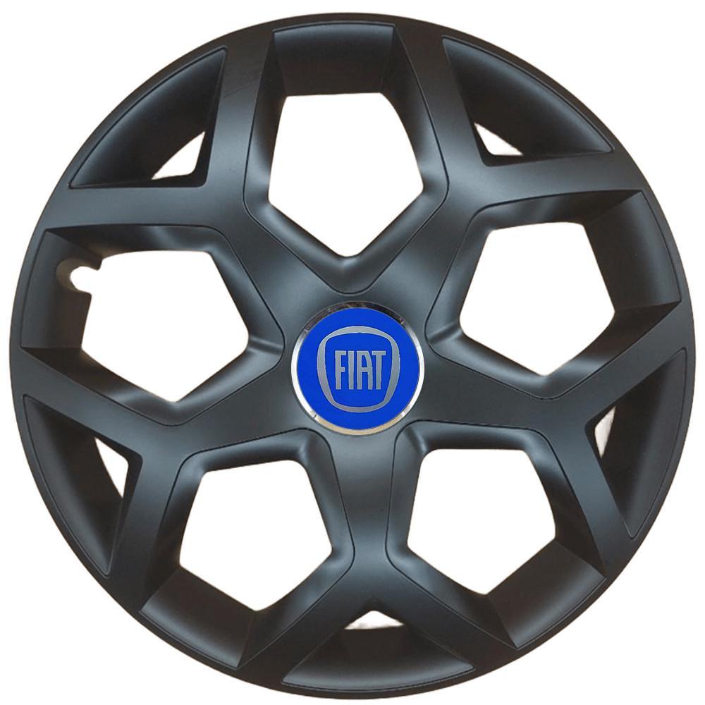 Комплект колпаков SJS R16 для Fiat Blue 435 4 шт. Черный (108385)