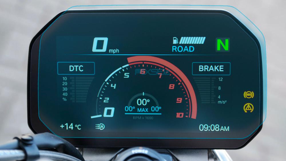 Защитное стекло Pixsel гибридное матовое на спидометр мотоцикла BMW S 1000RR 9,8"