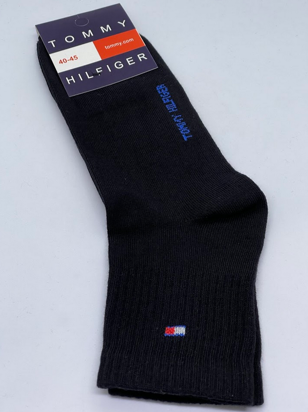 Носки мужские средние Tommy Hilfiger р. 40-45 Черный (38666)
