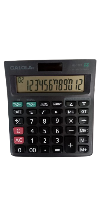 Калькулятор MJ-120Т-w 12-ти разрядный 14х12х2,5 см (1661)