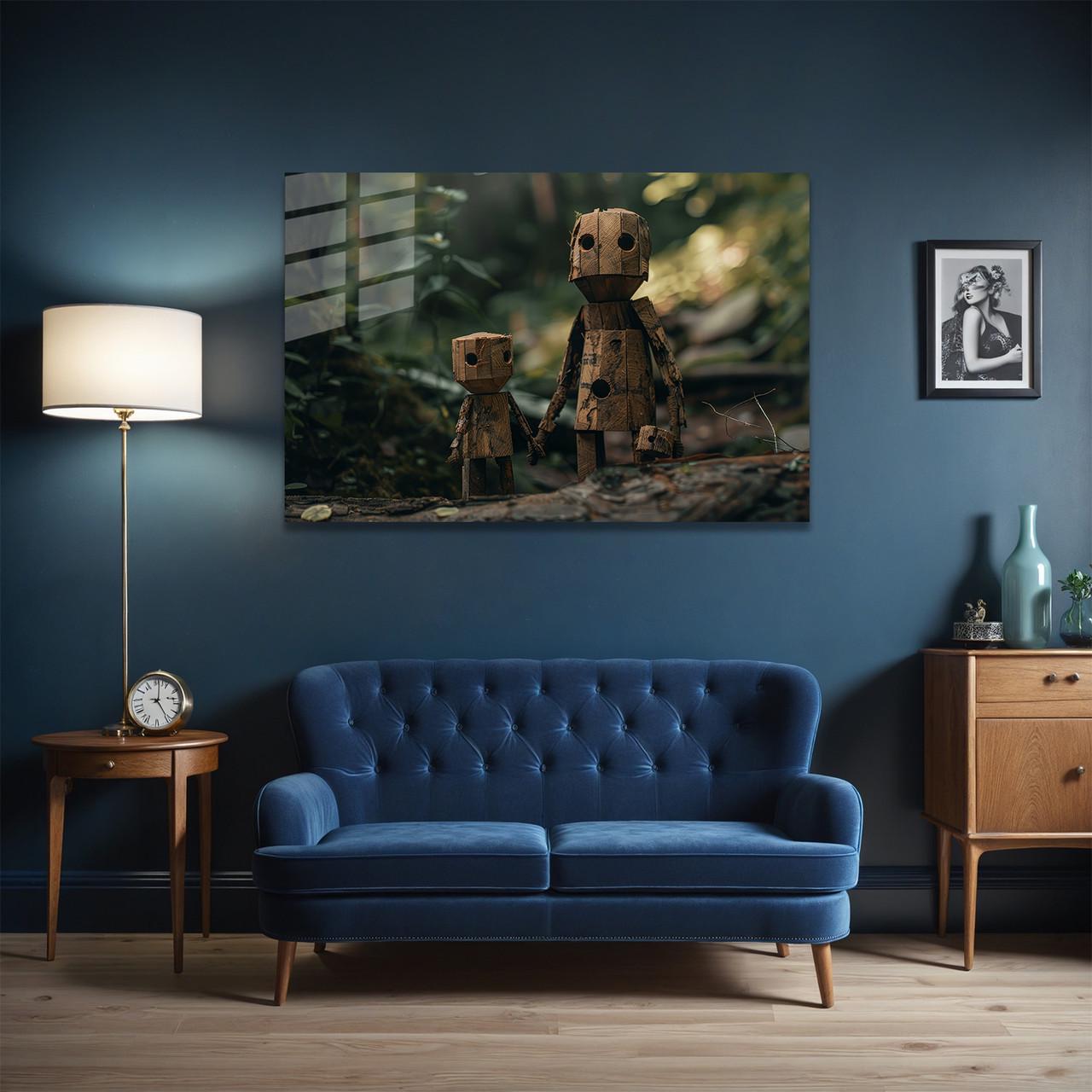 Картина на стекле NovellaPrint Лесные друзья 75х50 см (419.2)