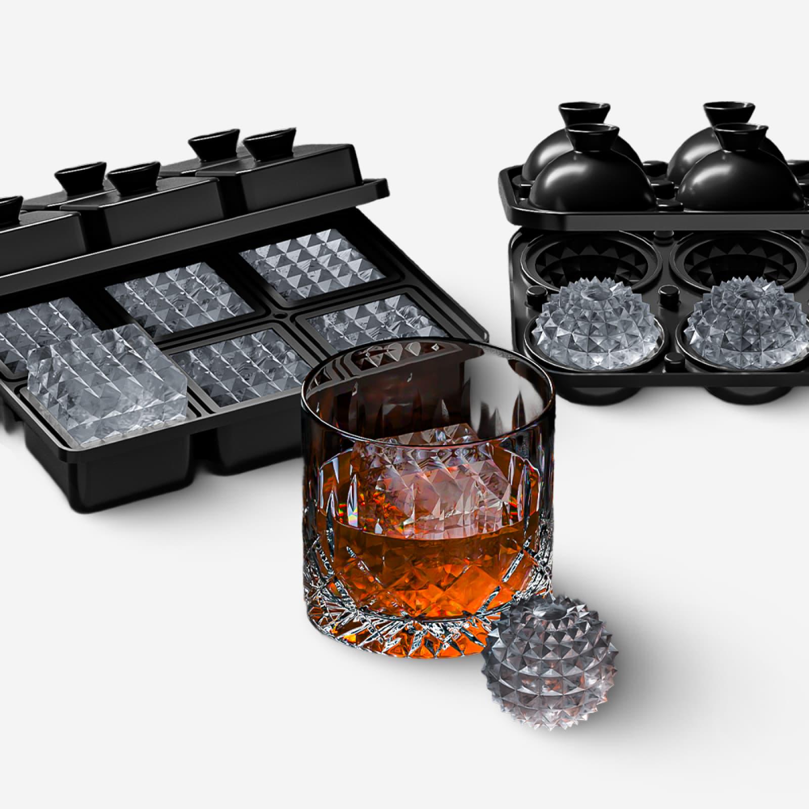 Форма для льда силиконовая Olin & Olin 6 призматических сфер 4,5х4,5 см Черный (0262-XL-6-pb-b) - фото 6 Форма для льда силиконовая Olin & Olin 6 призматических сфер 4,5х4,5 см Черный (0262-XL-6-pb-b) - фото 6