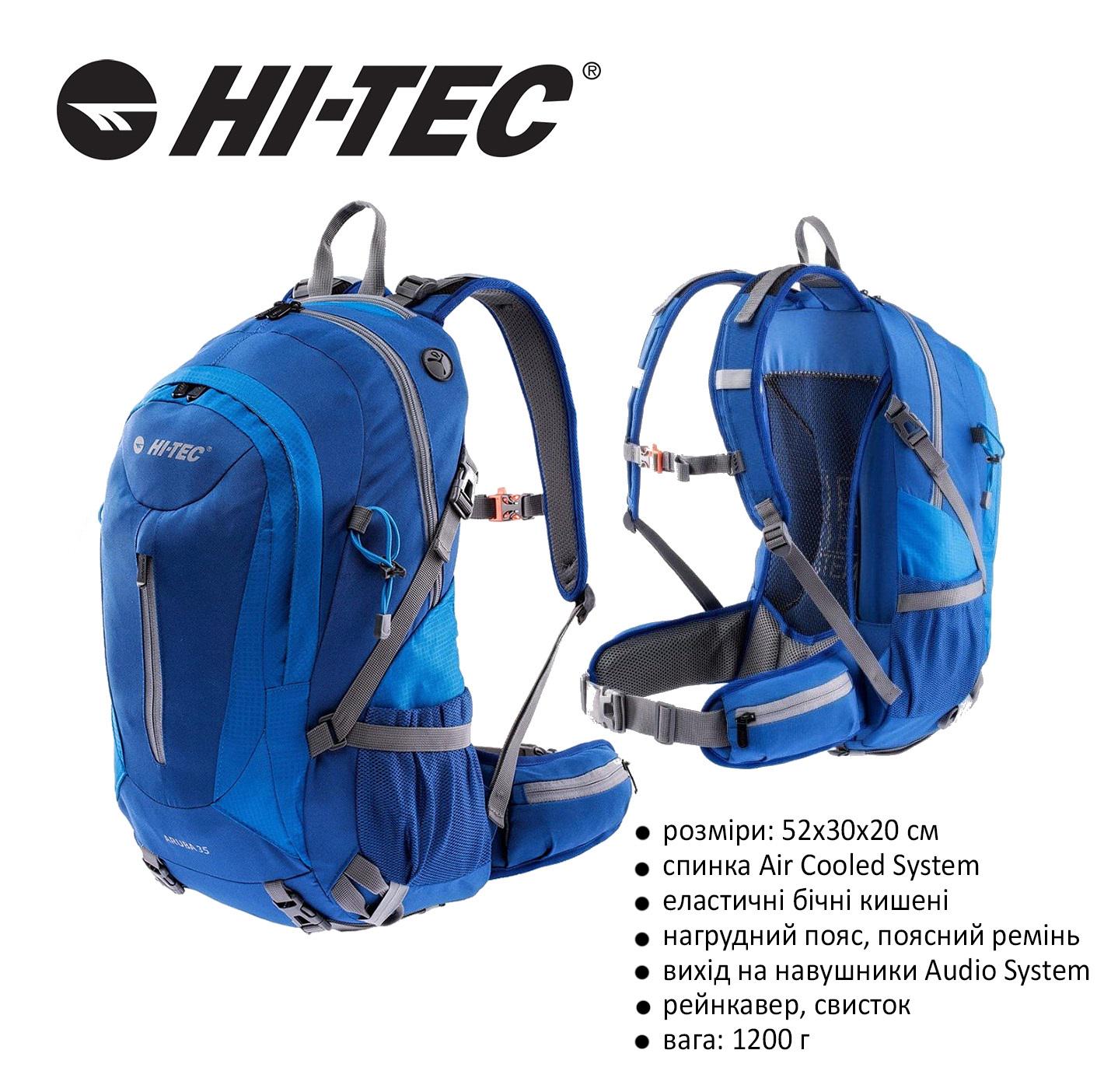 Рюкзак Hi-Tec Aruba 35L Синий - фото 4