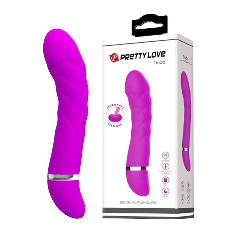Вибратор для точки G Pretty Love Truda с гибкой головкой, фуксия, 18.8 х 3.5 см