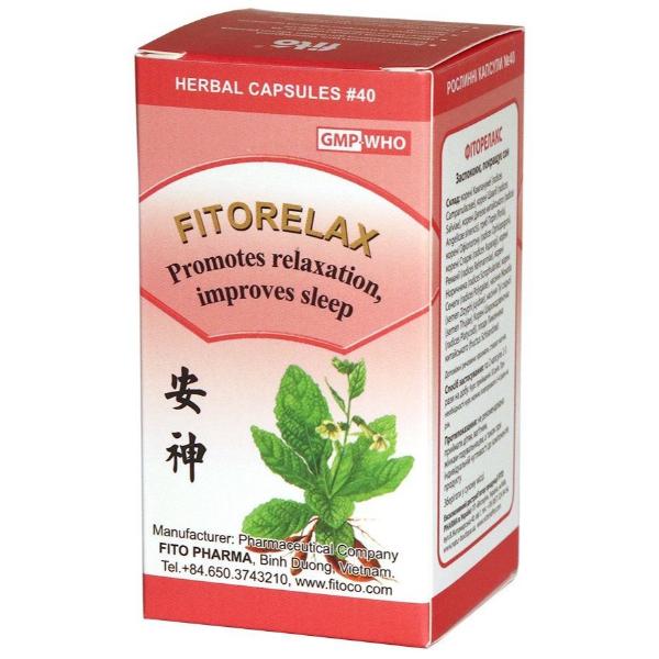 Комплекс для сну Fito Pharma Фіторелакс 0,5 г 40 капс. (23442761)