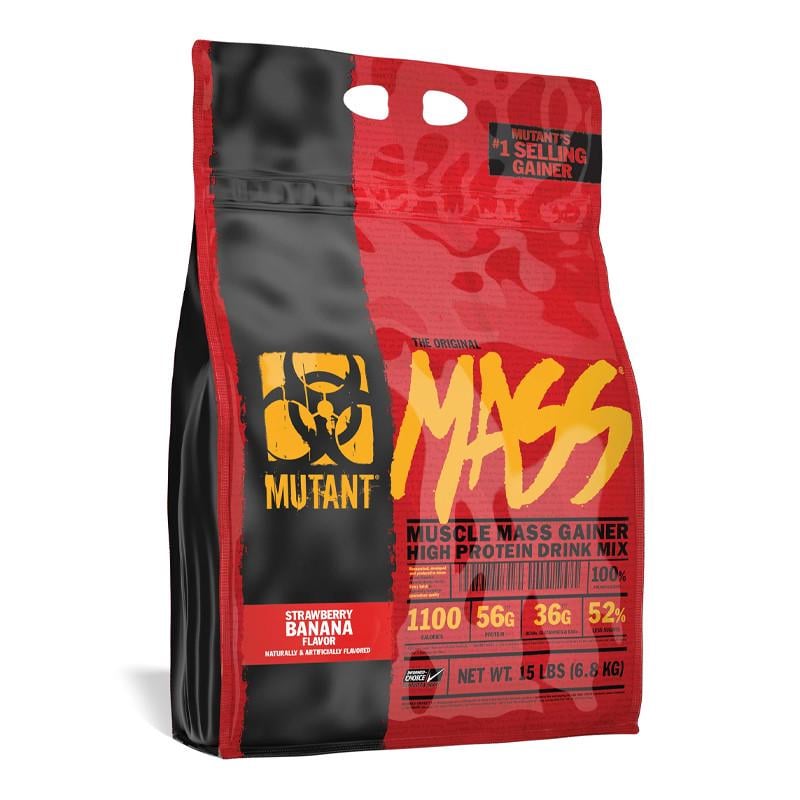 Гейнер высокоуглеводный Mutant Mass 6,8 кг Клубника/Банан (00796-02)