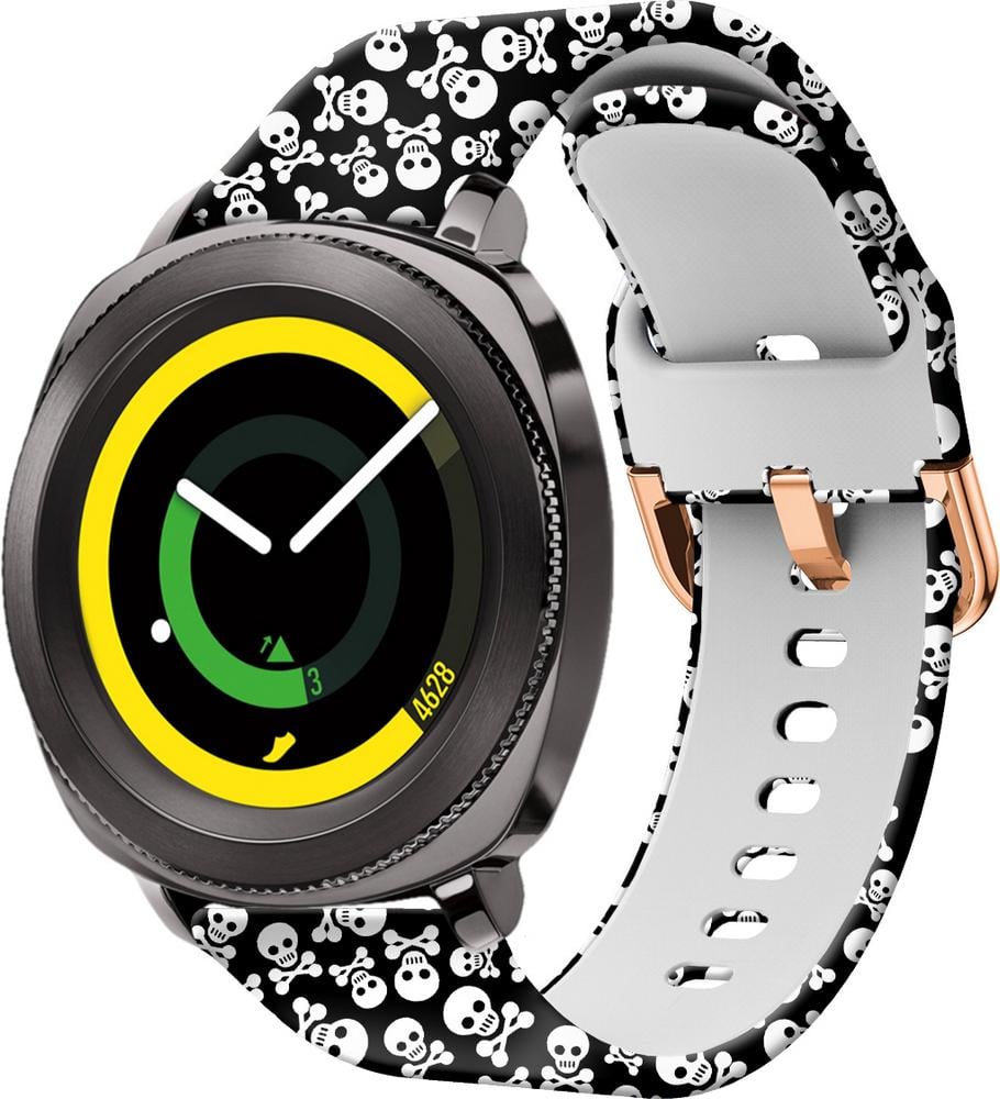 Ремешок Colorful для Samsung Gear Sport Skull Black (28450)