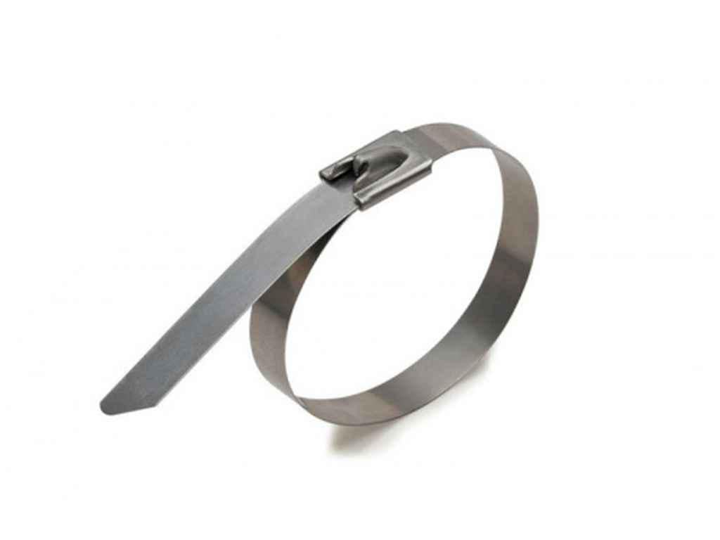 Хомут Apro 4,5х200 мм металевий нержавіючий 100 шт. (881376)