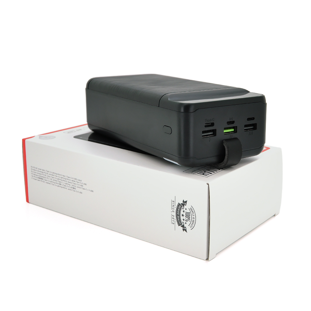 Повербанк Xo pr158 50000 мач выходы usb и type-c Черный (YUT_V11037)