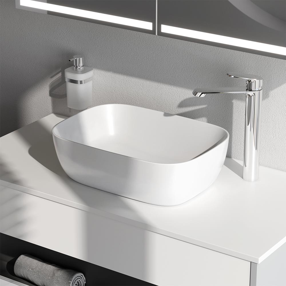 Умивальник накладний AM.PM Func MFAWCC10450WG 455x330x140 мм Білий (195779) - фото 4 Умивальник накладний AM.PM Func MFAWCC10450WG 455x330x140 мм Білий (195779) - фото 4