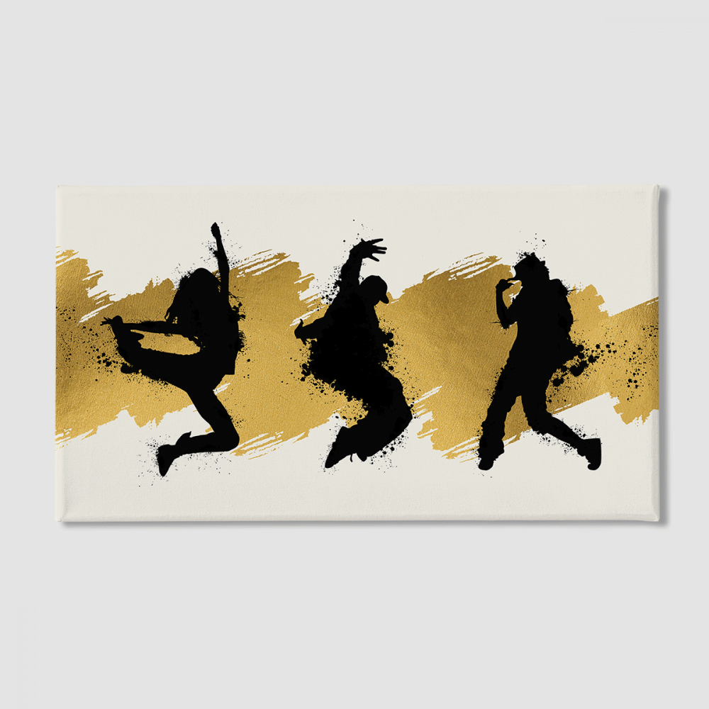 Картина Malevich Store Gold Dance 50x100 см (K0024)