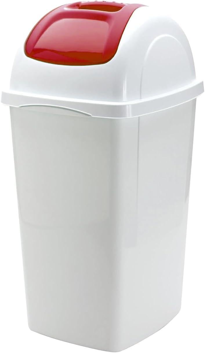 Контейнер для мусора Europa с крышкой 30x33x59 см 33 л Белый (4012)