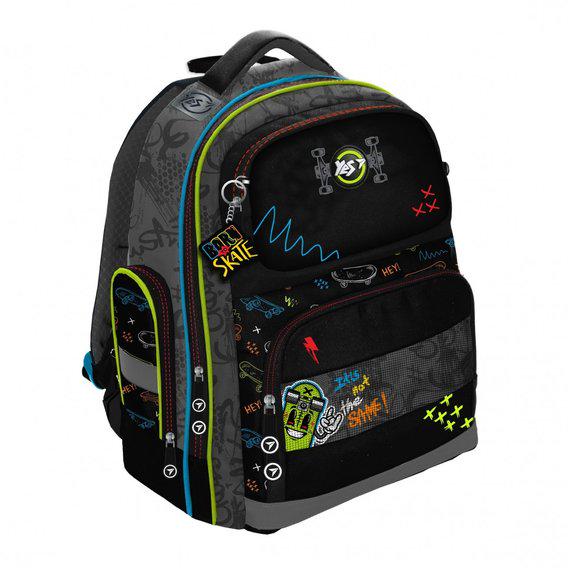 Рюкзак школьный YES Skate boom 39х29х20 см 21 л Серый (559121)