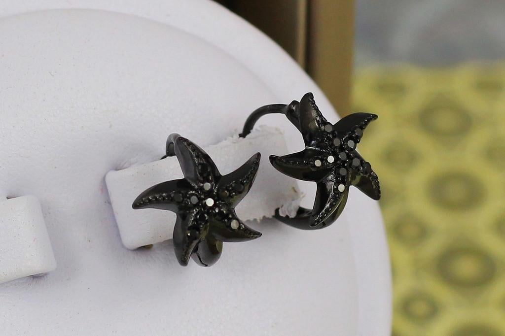 Серьги Xuping Jewelry Морская звезда 1,2 см блек ган (2264993139)