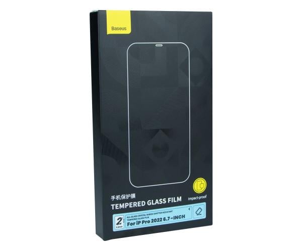 Защитное стекло Baseus Crystal Антиударное Apple IPhone 14 Plus 2 шт. 0,3 мм Transparent (0500037357-2130114)