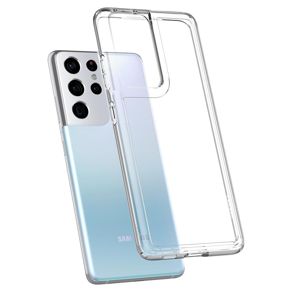 Чехол противоударный прозрачный Spigen Ultra Hybrid Crystal ACS02351 для Samsung Galaxy S21 Ultra (6.9") Clear