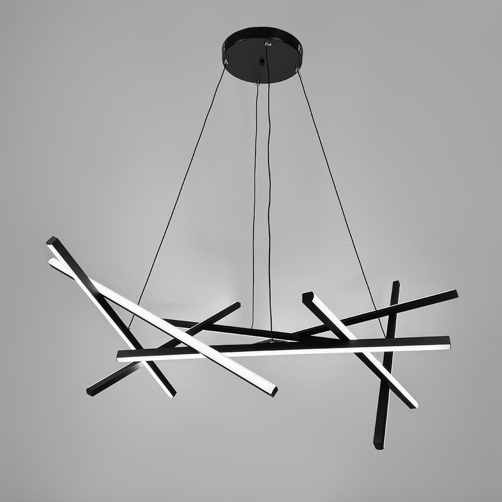 Люстра Led с регулируемым подвесным корпусом Ø 105 см Черный (A 55071-1000 BK)