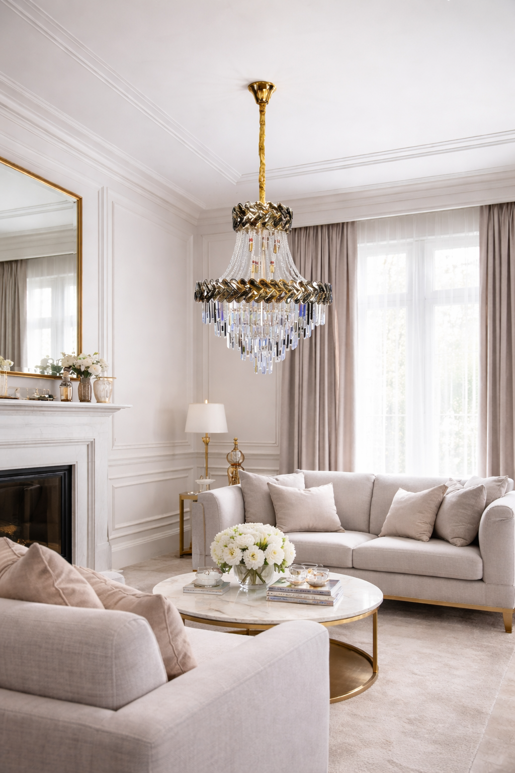 Люстра Crystal Cascade 27 ламп E14 220V без ламп у комплекті (20166/800)