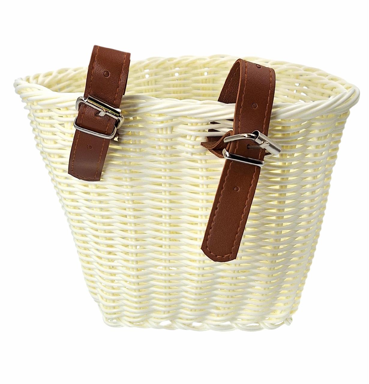 Кошик на дитячий велосипед/самокат плетений ретро Білий (G0001894) - фото 3 Кошик на дитячий велосипед/самокат плетений ретро Білий (G0001894) - фото 3