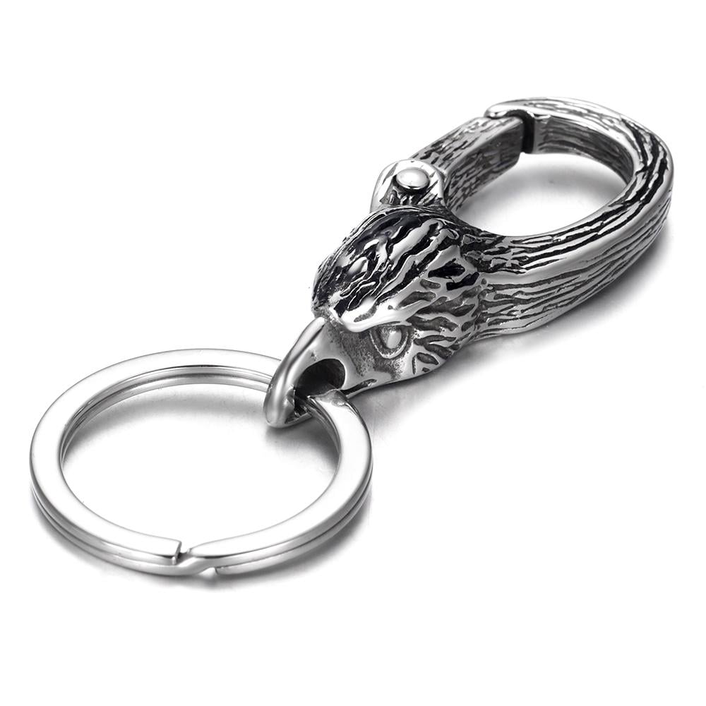 Брелок для ключей готический Орел из нержавеющей стали (KC-004)