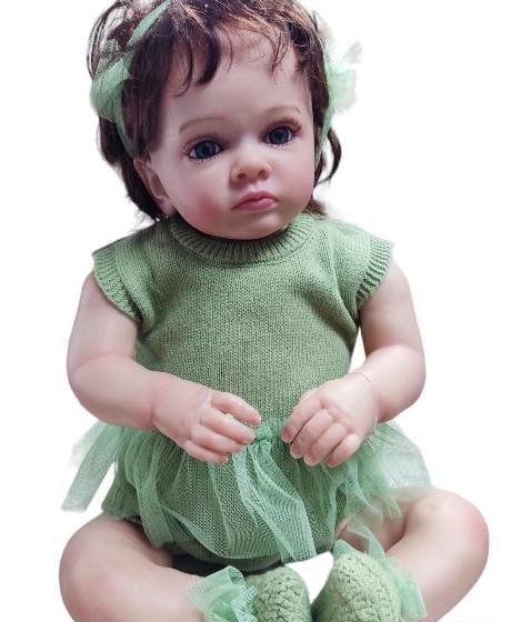 Кукла силиконовая коллекционная Reborn девочка Мэгги виниловая 60 см