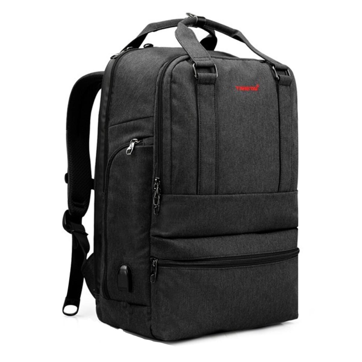 Городской рюкзак Tigernu T-B3243 для ноутбука 15,6" с USB 22 л Темно-серый (TGN-T-B3243-1788)