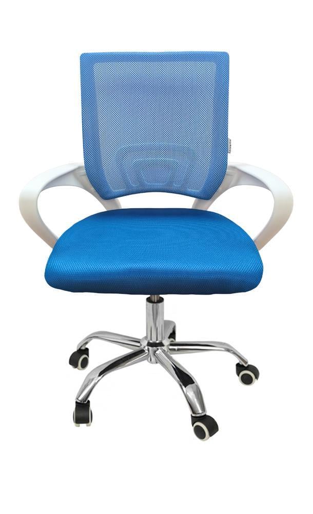 Крісло офісне комп'ютерне Bonro 619 Біло-синій (4476) - фото 9