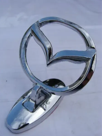 Эмблема Прицел на капот Mazda сплав на скотче Хром (2970798440)