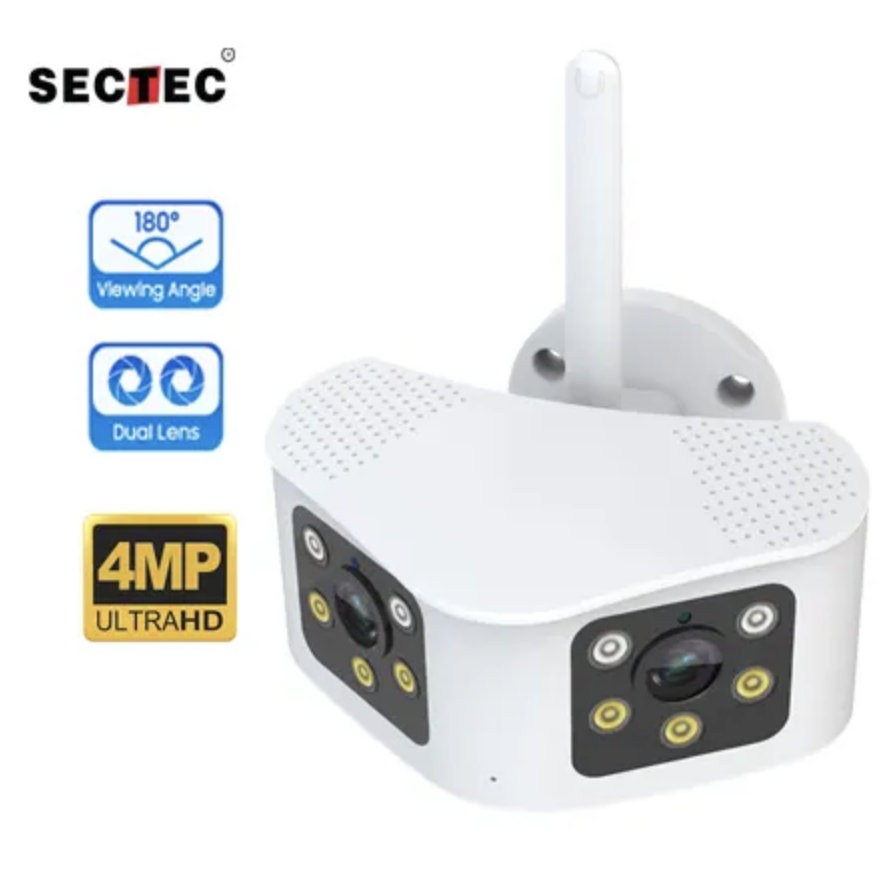 Камера IP уличная панорамная 4 МП Sectec ST-439E-4M-DL 3.6 мм WiFi FHD White (1819899834) - фото 7