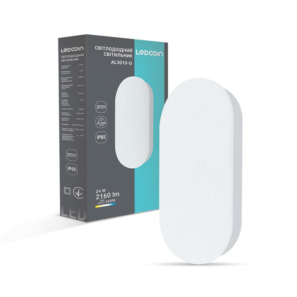 Світильник накладний світлодіодний coin AL3010-O 24 Вт 6500К Білий