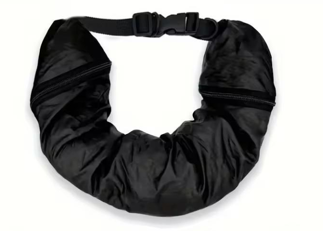 Подушка-сумка под шею с отделением для вещей