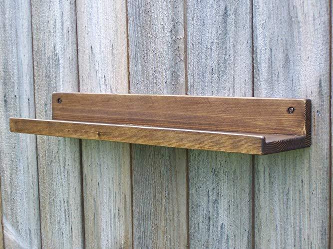 Полка настенная из дерева Хэнкок 50 см Капучино (НСП-0031509)