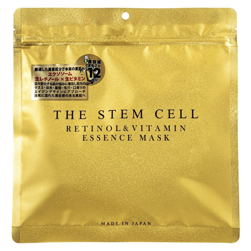 Маска тканинна з вітаміном С та ретинолом Kor Japan The Stem Cell Retinol&Vitamin Essence Mask 30 шт.