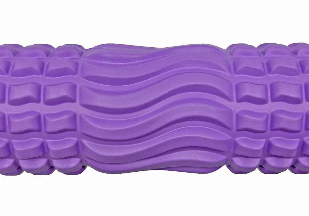 Масажний ролик EasyFit Wavyspines 33 см Фіолетовий (EF-3701-V) - фото 2