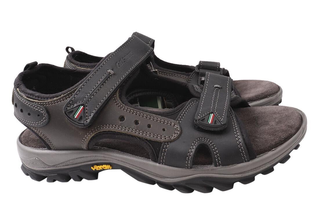 Сандали мужские Gri Sport из кожи на низком ходу р. 44 Черный (88-21LBS)