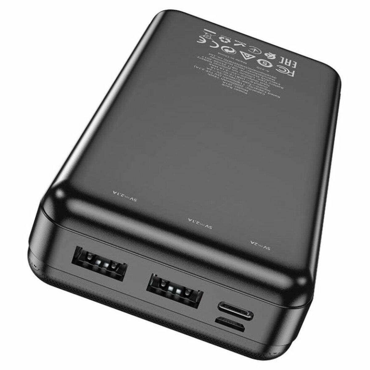 Павербанк HOCO J91A 20000 mAh Black (000206) - фото 4