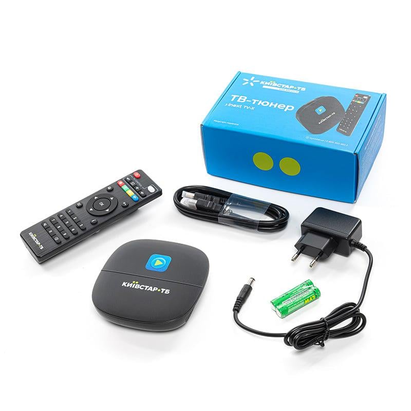Київстар ТБ пакет на 12 міс + Смарт-приставка iNeXT TV-X Smart TV Box Android TV 10 (583-1)