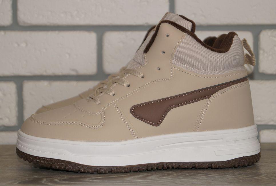 Хайтопы зимние подростковые FDEK р. 37 23,5 см Бежевый (31554-37)