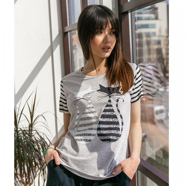 Піжама жіноча шорти/футболка S (7569) - фото 2 Піжама жіноча шорти/футболка S (7569) - фото 2